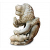 <p>Escultura de pedra sabão representando figura de leão estilizado. Início séc. XX 48x38x26cm ( pata precisa restauro )</p>