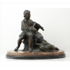 <p>LUIGI FAVERO, Casal de Musicistas, grupo escultórico de bronze patinado, sobre base de alabastro, assinado no verso. Alt. 33 x 42 x 25cm. Europa, início séc. XX</p> <p>LUIGI FAVERO, Casal de Musicistas, grupo escultórico de bronze patinado, sobre base de alabastro, assinado no verso. Alt. 33 x 42 x 25cm. Europa, início séc. XX</p>