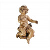 <p>Escultura de madeira entalhada, patinada e dourada representando figura de querubim. Alt. 41 x 27 x 18 cm.Brasil séc. XVIII .</p> <p>Escultura de madeira entalhada, patinada e dourada representando figura de querubim. Alt. 41 x 27 x 18 cm.Brasil séc. XVIII .</p>