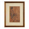 <p>E. DI CAVALCANTI, Figura Feminina, Desenho à Grafite sobre Papel, ACIE, 24 x 19cm (m.i)</p>