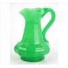 <p>Jarro de opalina na tonalidade verde, forma facetada. França, séc. XIX</p> <p>Jarro de opalina na tonalidade verde, forma facetada. França, séc. XIX</p>