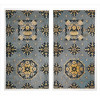 <p>Par de painéis com tapeçaria estilo Napoelão III, ornamentadas com guirlandas, rosáceas e vasos de flores. (total c/ moldura). França, início séc. XX</p> <p>Par de painéis com tapeçaria estilo Napoelão III, ornamentadas com guirlandas, rosáceas e vasos de flores. (total c/ moldura). França, início séc. XX</p>