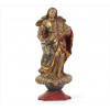 <p>NOSSA SENHORA DO ROSÁRIO, Imagem de madeira entalhada, policromada e dourada, olhos de vidro. Alt. 29 x 13 x 09cm. Brasil, séc. XIX</p>