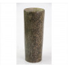 <p>Vaso de pedra sabão polida, forma cilíndrica. Alt. 23 x 09cm. (com pequenos bicados)</p>