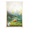 <p>LEAN HORNUNG, Pôster/Litografia intitulada Stations Dáltitudes, ACSE, 100 x 62cm (m,i). França, Datado 1932</p>