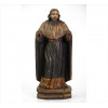 <p>IMAGEM SACRA, Imagem de madeira entalhada, policromada e dourada, olhos de vidro. Alt. 27 x 11 x 06cm. Brasil, séc. XIX</p>
