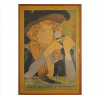 <p>Reprodução offset intitulado Salon Des Cents, impresso sobre chapa eucatex. 73 x 51cm. (total c/ moldura)</p>