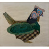 FERNANDO LEMOS - Sem titulo - colagem sobre papel - 34 x 37 cm - a.c.i.d. 1971