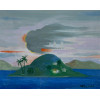 FRANSCISCO REBOLO - “Marinha” - óleo sobre eucatex - 28 x 35 cm - a.c.i.d. 1975