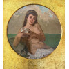 HENRIQUE BERNARDELLI - Anfitrite - técnica mista sobre tela - 38 x 38 cm - a.c.i.c. 1921