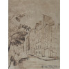 GEORGINA DE ALBUQUERQUE - Paris, St Julien le Pauvre - técnica mista sobre papel - 30 x 23 cm - a.c.i.d.