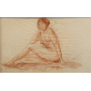 PANCETTI, José - Figura feminina - técnica mista sobre papel - 27 x 45cm - a.c.i.d. 1944