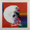MABE, Manabu - Abstrato - serigrafia PA - 58 x 58 cm - a.c.i.d. 1996. Gravura reproduzida no catálogo em comemoração dos 100 anos do artista.