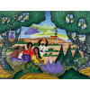 GERARDO DE SOUZA - Idílio no campo - óleo sobre tela - 46 x 61 cm - a.c.i.d. 1984