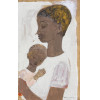 PENNACCHI, Fúlvio - Mulher com criança no colo - óleo sobre cartão colado sobre eucatex - 17 x 11 cm - a.c.i.d. 1985