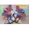 <p>Francisco da Silva - Rinha de galo - Óleo sobre tela - 46 alt x 66 larg (cm) - acie - 1970</p>