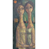 <p>Inos Corradin - Duas Meninas - Óleo sobre tela - 110 alt x 50 larg (cm) - ass. no verso</p>