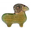 <p>Abraham Palatnik - Maravilhoso Carneiro em tons Verde - Preto e bege - Resina - 14 alt x 15 larg&nbsp;</p>