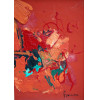 <p>Tikashi Fukushima - Abstrato - &Oacute;leo sobre placa - 24 alt x 17 larg - acid - Paspatur e tecido da &eacute;poca.</p>