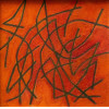 <p>Loio-P&eacute;rsio - Composi&ccedil;&atilde;o abstrata em laranja - &Oacute;leo sobre tela - 30 alt x 30 larg - acie e verso&nbsp;</p>