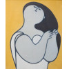 <p>Milton Dacosta - Figura - &Oacute;leo sobre tela - 73 alt x 60 larg - ass. no verso - 1964</p>