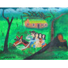 <p>Jose Antonio da Silva - Cavalgada - &Oacute;leo sobre tela - 40 alt x 50 larg - acid e verso - 1987</p>