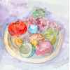 <p>Yoshiya Takaoka - Composição - Aquarela - 20 alt x 20 larg (cm) - acid - 1960</p>