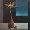 <p>Inos Corradin - Estrel&iacute;cia - &Oacute;leo sobre tela - 50 alt x 50 larg (cm) - acie e verso</p>