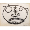 <p>Niobe Xand&oacute; - Mascara - Nanquim sobre papel - 46 alt x 60 larg (cm) - acid e verso - 1971 - Sob c&oacute;d. de registro (NX02100/0429-24-03-2000)</p>