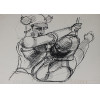 <p>Marcelo Grassmann - Guerreiro - Desenho a nanquim - 24 alt x 33 larg (cm) - acid - 1974</p>