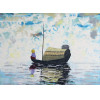 <p>Moacir Andrade - Paisagem com Rio - &Oacute;leo sobre tela - 72 alt x 103 larg (cm) - acid - 1982</p>