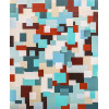 <p>Jim Houser - Large Patchwork - Ol&eacute;o sobre madeira - 51 alt x 40 larg (cm) - ass. no verso - 2008</p>