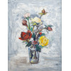 <p>12415 - M&aacute;rio Zanini - Vaso de flores - &Oacute;leo sobre tela - 54 alt x 42 larg (cm) - acid - 1965</p>