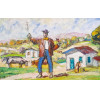 <p>Julio Guerra - Homem na fazenda - &Oacute;leo sobre tela - 33 alt x 46 larg (cm) - acid e verso</p>