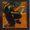 <p>Miguel Gontijo - Não me deixe cair, série Lições americanas 3 - 2003 - Técnica mista sobre MDF - Assinado canto inferior direito - 115 x 115 cm. Coleção Segismundo Marques Gontijo, Belo Horizonte.</p>