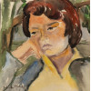 <p>Yolanda Mohalyi - Autorretrato -&nbsp;Aquarela sobre cart&atilde;o - Assinado canto inferior direito - 45 x 45 cm.&nbsp;Carimbo do LXI Sal&atilde;o Nacional de Belas Artes, 1956, no verso.</p>