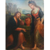 <p>Anônimo - cena sacra - OST - Europa sec. XIX - 46 x 36 cm.</p>