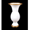<p>Vaso em opalina branca com base e borda em bronze Ormolu - 27 cm alt, 15 cm diâm. Europa Sec XIX</p>
