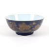 <p>Grande bowl de porcelana esmaltada, decoração Pouder Blue - China Se. XVIII.</p>