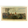 <p>J.F. HERRING,SEN - Antiga gravura, FOX-HUNTING, PLATE 3. Gravada por J.HARRIS. 60 x 113 cm.</p>