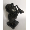 <p>Inos Corradin, Saxofonista, Escultura Bronze, 25cm alt.</p>