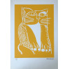 <p>Aldemir Martins - Gato Amarelo - Serigrafia 18/100 - 50x35 - Acid - Edição Postutuma</p>