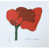 <p>Aldemir Martins - Flor Vermelha - Serigrafia 91/120 - 50x70 - Acid - Edição Postutuma</p>
