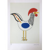 <p>Aldemir Martins - Galo - Serigrafia 41/100 - 50x35 - Acid - Edição Postutuma</p>