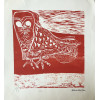 <p>Aldemir Martins - Coruja Vermelha - Serigrafia 8/20 - 39x36 - Acid - Edição Postutuma</p>