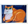 <p>Aldemir Martins - Gato Laranja - Serigrafia 95/120 - 50x70 - Acid - Edição Postutuma</p>
