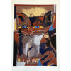 <p>Aldemir Martins - Gato Rajado - Serigrafia 62/120 - 70x50 - Acid - Edição Postutuma</p>