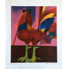 <p>Aldemir Martins - Galo - Serigrafia 110/120 - 61x50 - Acid - Edição Postutuma</p>