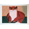 <p>Aldemir Martins - Gato Vermelho - Serigrafia 23/120 - 50x70 - Acid - Edição Postutuma</p>