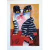 <p>Aldemir Martins - Gato Listrado - Serigrafia 107/120 - 70x50 - Acid - Edição Postutuma</p>